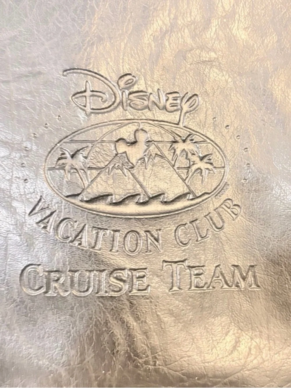 RARE Disney Vacation club Cruise Team Leather Duffle crossbody Bag HTF 90s